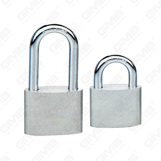 Serum ferreum corpus cum argento imbre-pingere superficies ferrea Oval Padlock (088)