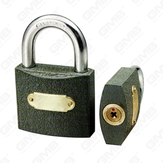 Plastic pingitur Grey Color Iron Padlock cum Crossed Key（043）