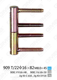 3D Novifacta Hinge cum quattuor paxilli [CMIX T22 φ16 × LXXXII]