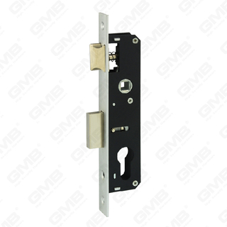 Princeps Securitatis Aluminium Door Lock Narrow Obfirmo cylindrici foramen Aluminium forend sursum Corpus (AL720)