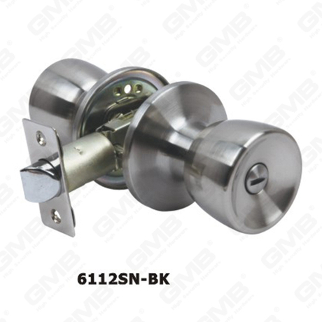Moderni style Ansi vexillum tubulosae Knob clausum platea coegi fusum clavem knob clauditis (6112sn-bk)