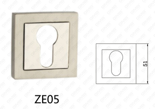 Zamak Zinc Alloy Aluminium Door Handle Square Rosette (ZE05)