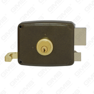 Securitas prope Claustrum Obfirmo Ferro Deadbolt key foramen Zamak excute Rod Deadbolt Rim Obfirmo Rim Cylinder Lok (1494-100/120/140)