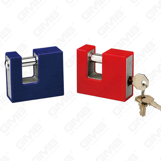 Plastic Covered Rectangularis Padlock (092)