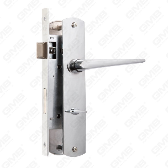 Princeps Securitatis Door Lock set cum pessulus claustrum WC foraminis Lok set cum sphærugine Obfirmo casu cincinno manubrio (9040B-911 series)