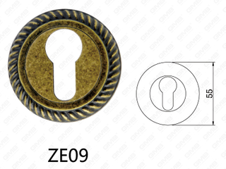 Zamak Zinc Alloy Aluminium Door Palpate Round Rosette (ZE09)