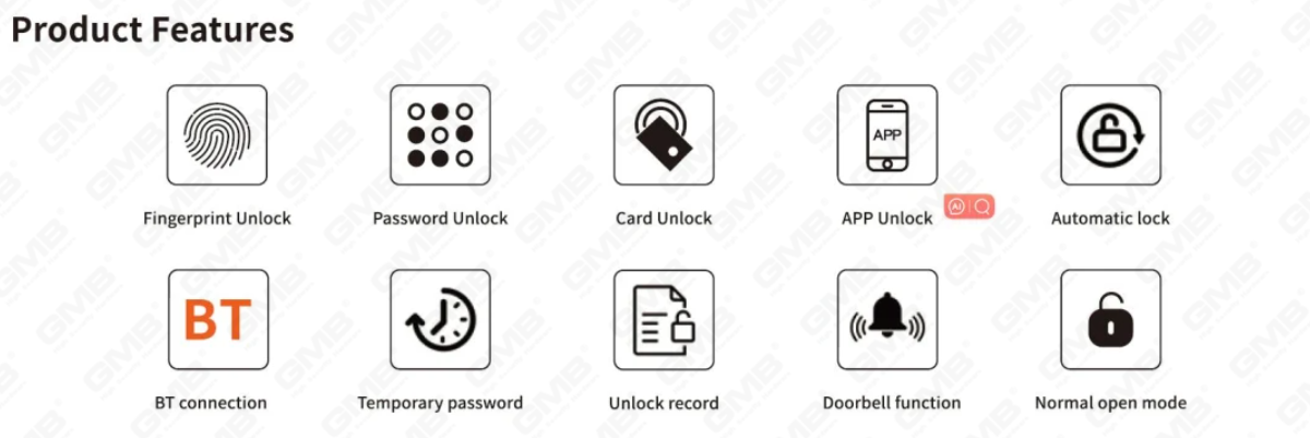 High Security FingerPrint / RFID Card / WiFi / Tuya / TT App Digital Digital Glass Glass Box (CCLIV)