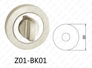 Zamak Zinc Alloy Aluminium Door Palpate Round Escutcheon (Z01-BK01)
