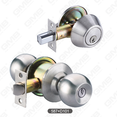 CORPUS Porta Lock Set cum Knob Set Hardware Combo Sets [DLXXXVII + D101]