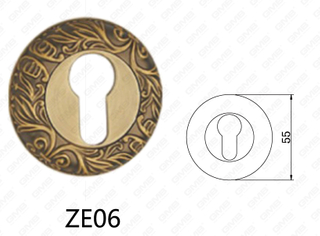 Zamak Zinc Alloy Aluminium Door Palpate Round Rosette (ZE06)